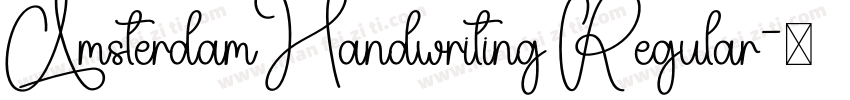 AmsterdamHandwriting Regular字体转换 AmsterdamHandwriting Regular字体转换